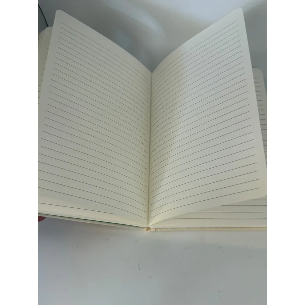 Corner Office by Jot Tufted Floral Embroidery Crewel Lined Notebook 6x8.5 Boho